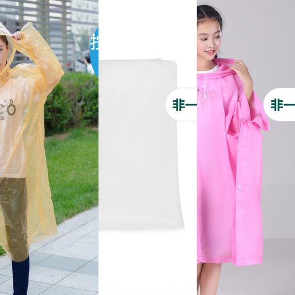 

enwvc disposable raincoat children waterproof thickened outdoor transparent portable boys and girls students for ch disposable universal pri, Red;brown