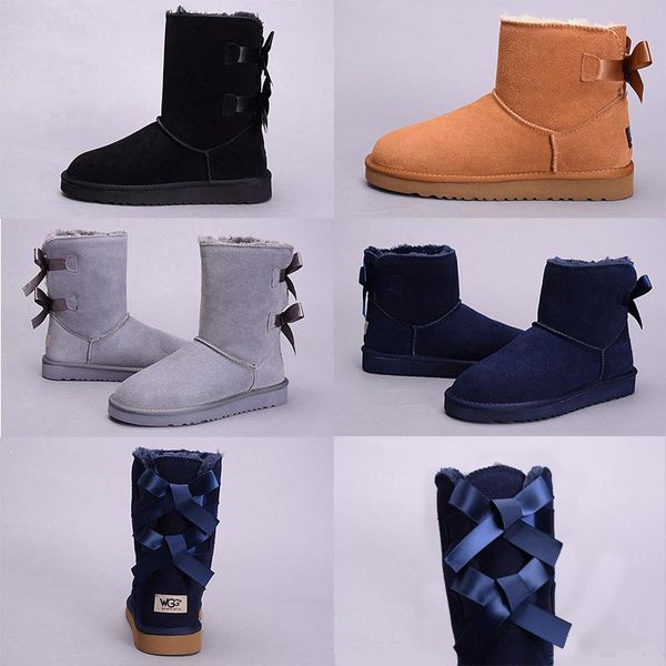 

2019 new wgg women's australia classic kneel boots ankle boots black grey chestnut navy blue women girl boots drop shipping