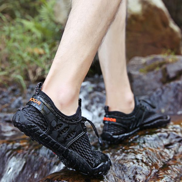

classic slip on garden clog shoes women swimming summer beach slipper sand sandal men five finger toe sock shoes plus size 47
