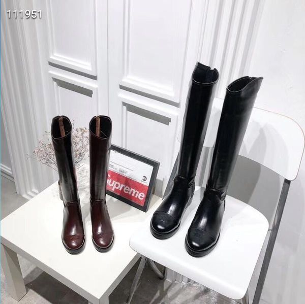 

2020 the new fashion trend for women's over-the-knee boots is black and wine red