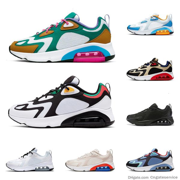 

200 men running shoes white metallic gold rasta desert sand royal pulse breathable mens trainer mens sports sneaker runner