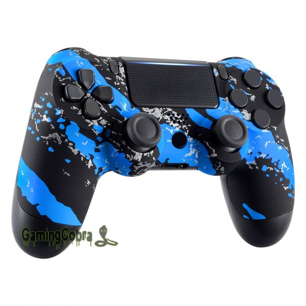 

ocean blue soft touch upper housing shell for ps4 slim pro controller jdm-040 jdm-050 jdm-055 #sp4fs09