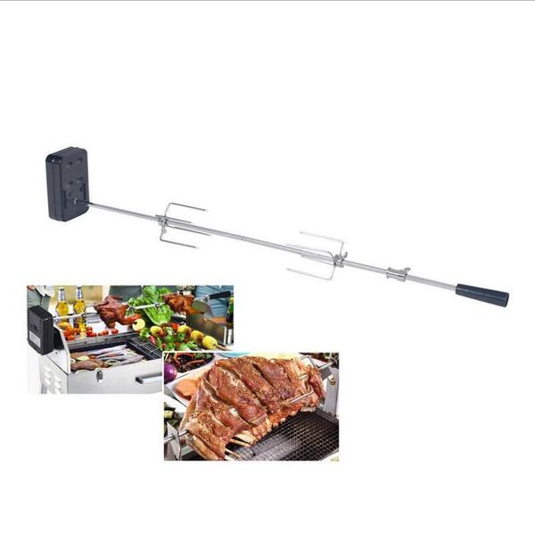 

автоматическая барбекю гриль вертел электрический барбекю мотор жаркое отделение металла открытый кемпинг коса roaster rod charcoal pig chic