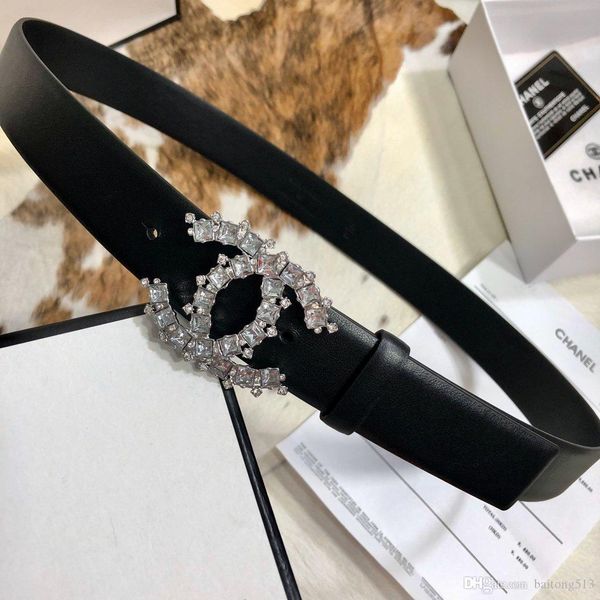 

new designer fashion ladies belt, crystal diamond buckle ladies belt, classic belt with box ing, Black;brown