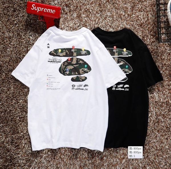 

20ss сложных полиэфиров 1 мужчины роскошный tshirt итальянский дизайнер звезда tshirt письмо бренда лето дышащий tshirts chaussures тройной, White;black