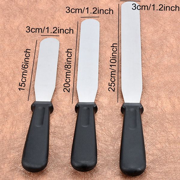 

3 size cake tools buttercream frosting spatula smoother kitchen cake knives stainless steel cake spatula baking tools dh1366