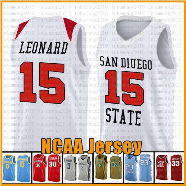 

15 kawhi san diego state aztecs college leonard ncaa university basketball jersey, Black