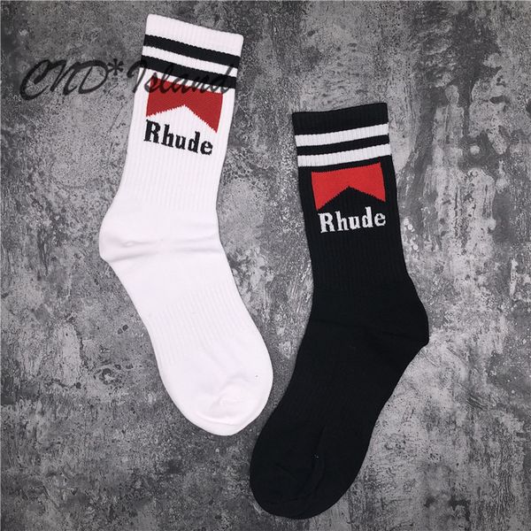 

men's socks 22ss socks women men cotton basketball sock nice quality t2301, Black