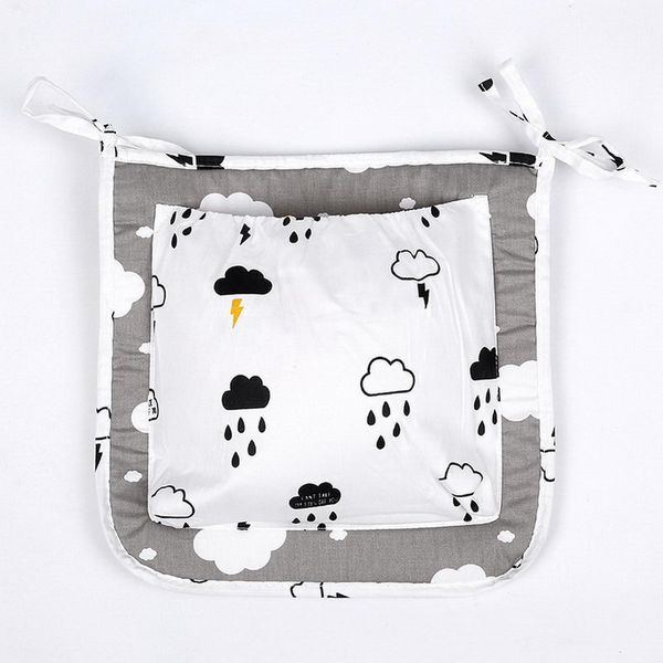 

baby nursery hanging organizers bed crib hanging multi-function storage bag
