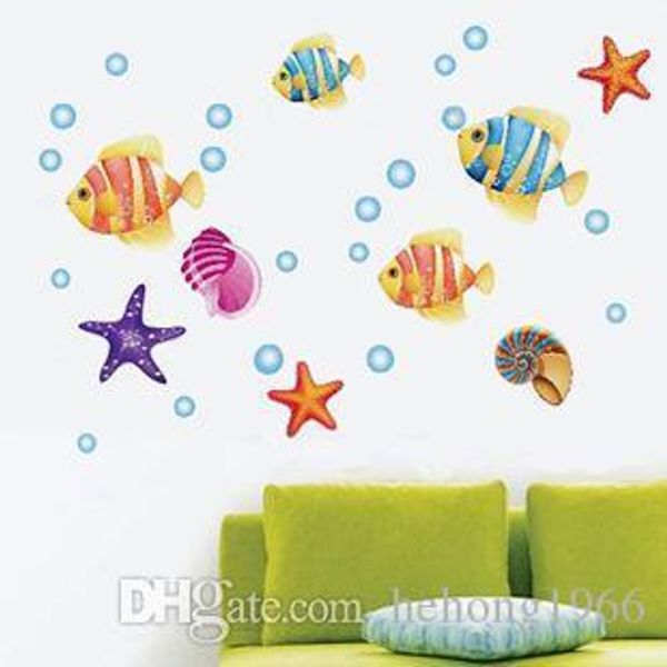 

lovely under the sea wall decals ocean friends walls stickers for children room decoration mural painting smooth wallpaper practical 2 6sj4