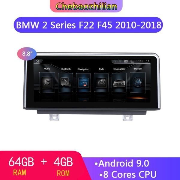 

8.8 inch android 9.0 car gps navigation player for series 2 f22/f45 2010-2016 stereo bluetooth multimedia wireless carplay
