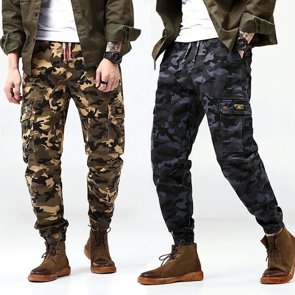 Pantaloni alla caviglia da uomo Camouflage Hip Hop Streetwear Jogger Pantaloni maschili Taglie grandi 6xl 5xl 7xl Moda nero Cargo Camo