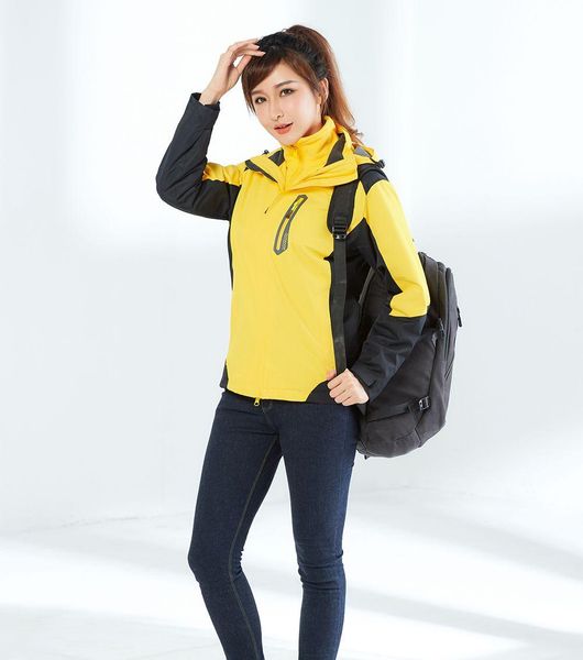 

women softshell fleece long jacket windproof outdoor casual windbreaker hiking camping trekking climbing female sports coats tad face noth, Blue;black
