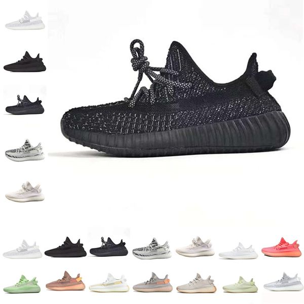 

new kanye west clay 35o v2 static reflective gid glow in the dark mens running shoes hyperspace true form sports desigoer sneakers