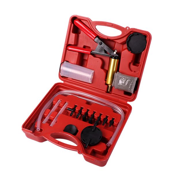 

16pcs/pack vacuum pump hand tool vacuum pistol pump tester kit brake bleeder oil change tester tool sets kit brake fluid bleeder
