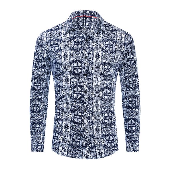 

european size 2019 summer 100% cotton shirt men fashion poker shirt male long sleeve casual hawaiian brand clothing 184, White;black