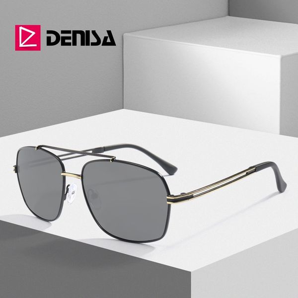 

denisa anti-reflective square sunglasses with sunglasses box men polarized glasses 2019 new fashion uv400 adults glasses p1904, White;black