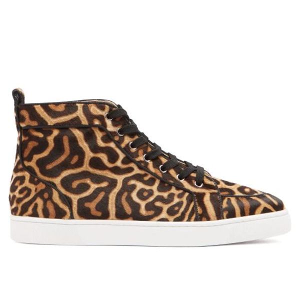 

brown leopard-print rantus orlato outdoor women,men trainers fashion red bottom shoes elegant party wedding ing, Black