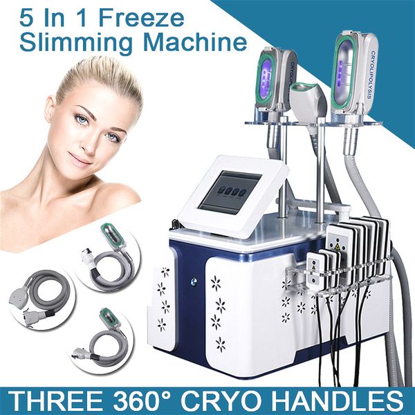 

new 5 in 1 developed 360° full vacuum cooling cryolipolysis machine professional cool technology body slimming cryolipolisis equipment
