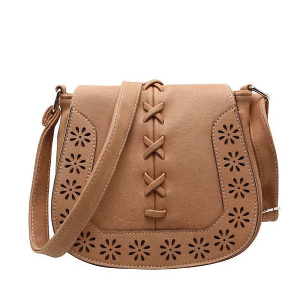 

fashion hollow woven shoulder diagonal handbags pu leather shoulder diagonal package multicolor personality bag 1108#c