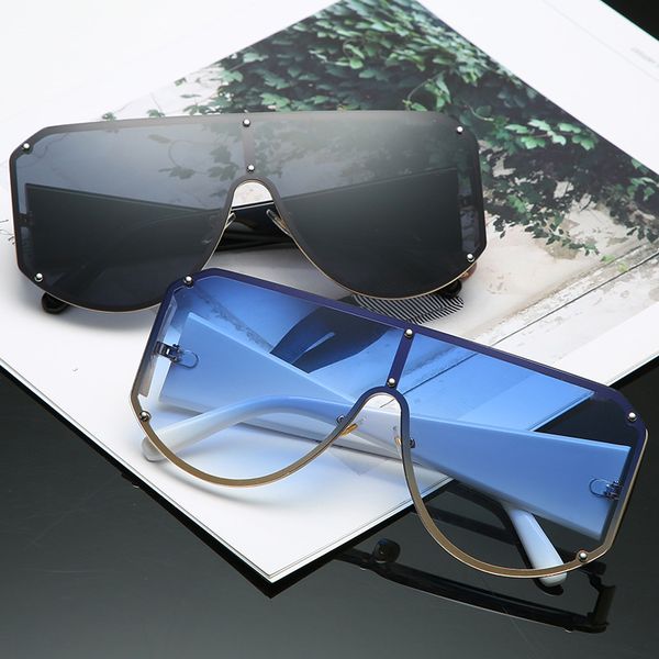 

brand designer 5 color lens sunglasses fashion classic sunglasses gold frame for men's and women's glasses uv400 with box, White;black