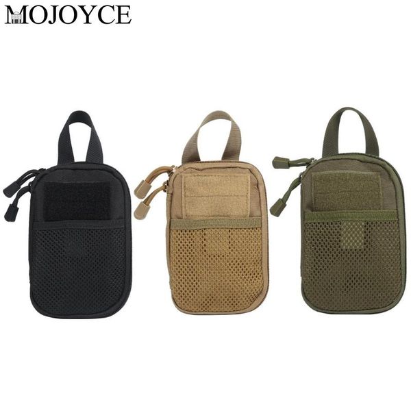 

600d oxford cloth molle waist packs phone keys bags net and inner layer magic paste structure outdoor sports travel pouch