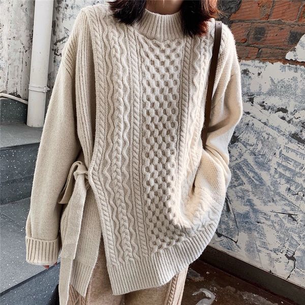 

round neck women pullovers sweaters autumn and winter new ladies sweaters 2019 solid color fashion casual female f502, White;black