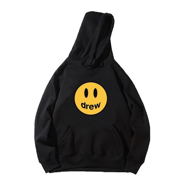 

cyber monday drew house men's hoodie hip hop oblique zipper women black white mens designer hoodies men women sweatshirts size m-3xl