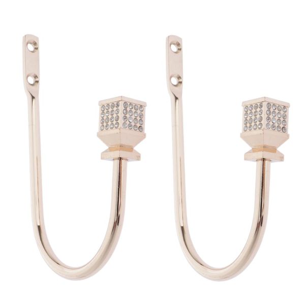 

2pcs zinc alloy window drapery tie-backs curtain holdback hold backs