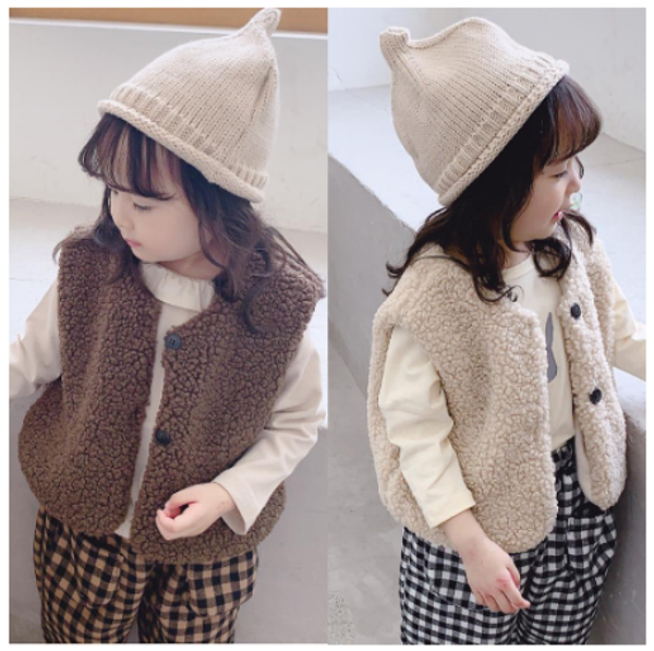 

2019 winter warm children vest for baby girl waistcoat kids clothes toddlers jacket coats girls vest 80~120 fleece solid ale, Blue