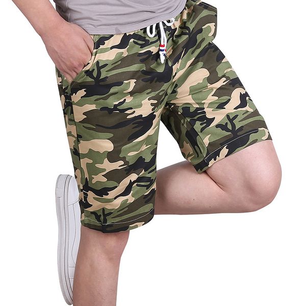 

mens designerm-6xl cotton camouflage sports running shorts beach pants large size, Black
