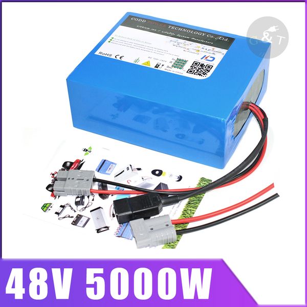 

48v 60ah 40ah 30ah 2000w 3000w 4000w electric bike battery 48v lithium ion battery pack 48v scooter battery with 54.6v charger