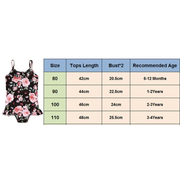 

2020 new summer swimsuit toddler kids baby girls swimsuit flower cute swimwear bathing suit beachwear one piece 6m-4t, White