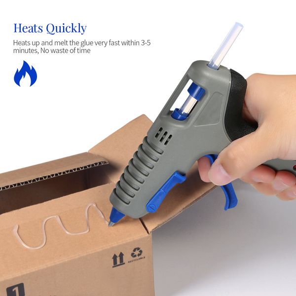 

melt glue gun home-use mini professional industrial melt glue 40w diy heating craft repair tool switch16pcs stick