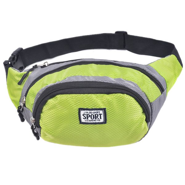 

1 pcs portable outdoor waterproof running waist bag sport fanny pack travel bum belly men multi-pocket belt bags