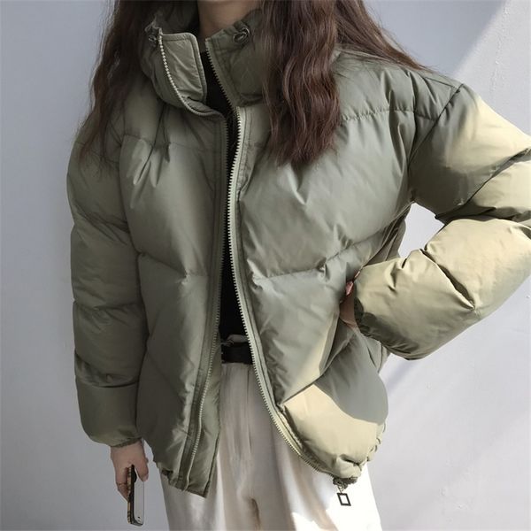 

winter jacket women bubble coat jacket streetwear parka padded ladies quilted thick coat women korean 2019, Black