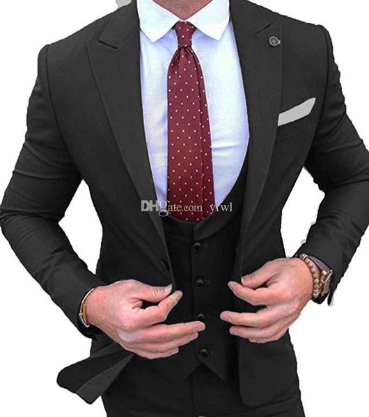 

nine colors availab tuxedos groom wedding men suits mens wedding suits tuxedo costumes de smoking pour hommes men(jacket+pants+tie+vest) 115, Black;gray