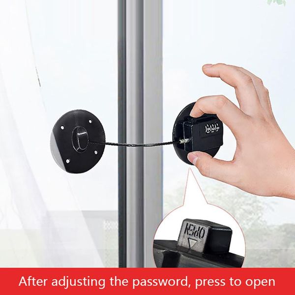 

cabinet locks child baby safety adhesive proofing latches multi-purpose durable combination lock window safety security kids