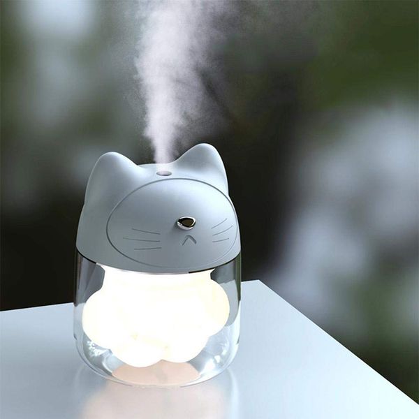 

cartoon ultrasonic air humidifier face mist sprayer night light humidifier facial moisture nanometer hydrating mister