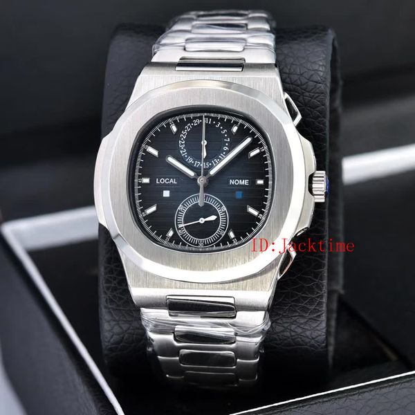 

5 цвет смотреть 5990 / 1a 5990 nautilus travel time chronograph 40,5 vk кварцевый браслет из нержавеющей стали мужские часы наручные часы, Slivery;brown