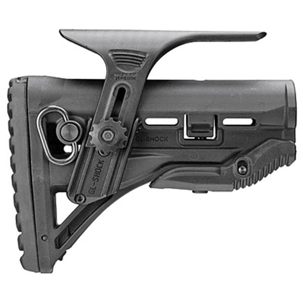 

tactical plastic drop-in replacement ar-15 butt stock with adjustable cheek riser mile spec carbine stock fits perfectly on all mil-spec