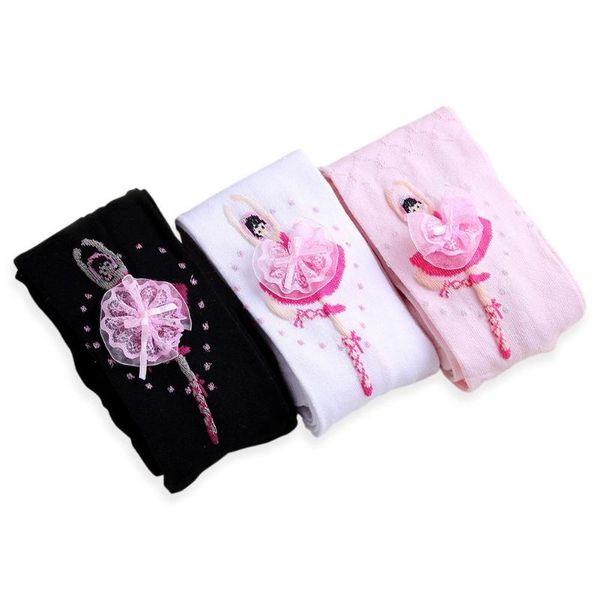 

spring autumn stockings children ballet girls pantyhose cartoon pattern flexible performing costumes thin leggings, Blue