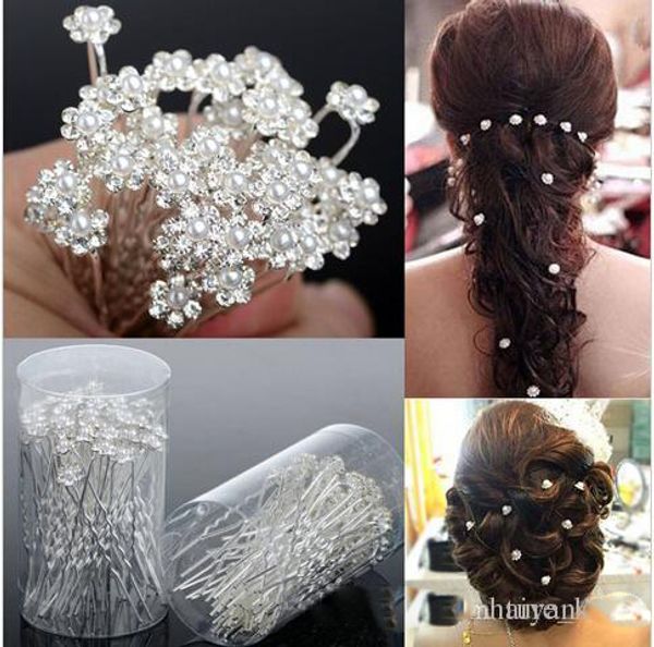 

ювелирные изделия дешевые свадебные аксессуары свадебные украшения свадебные pearl шпильки цветочный кристалл pearl rhinestone заколки для в, White