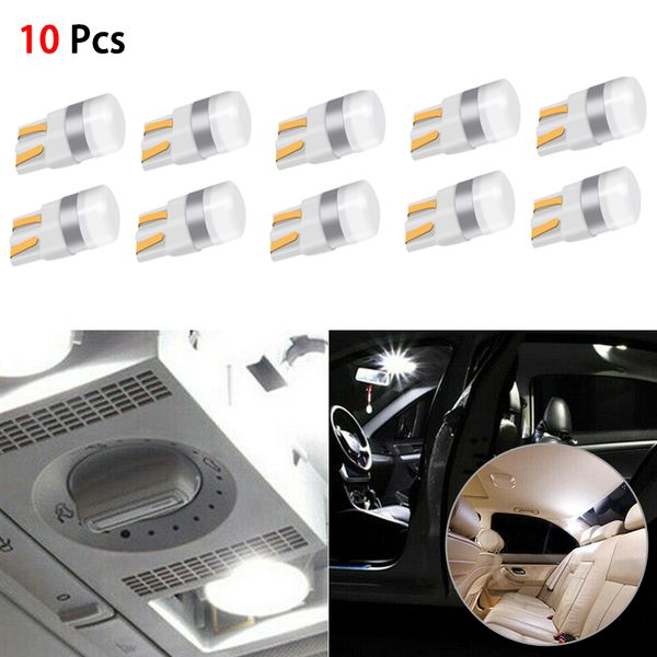 

10x white canbus t10 led bulb w5w 3030 smd car width light interior reading lamp