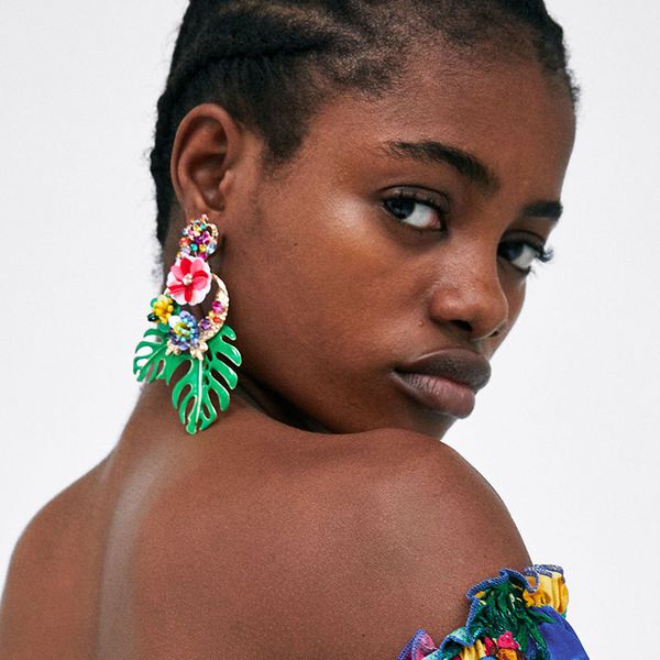 

dvacaman fashion big statement earrings boho handmade flower crystal drop earrings women wedding ethnic jewelry ab48, Silver