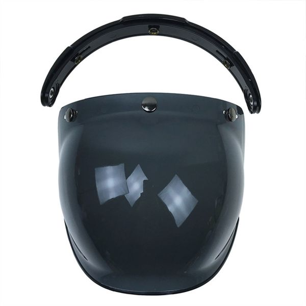

motorcycle motorbike flip down retro helmet bubble shield mirror lens base