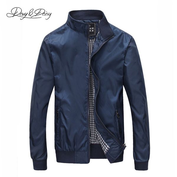 

men jackets 2016 autumn dress fashion solid overcoat thin zipper casual bomber jacket men business coats windbreaker dct-018, Black;brown