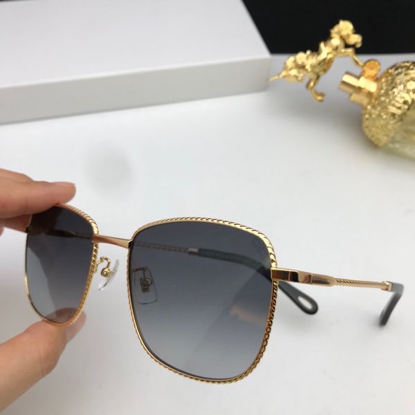 

new fashion style designer luxury rectangle sunglasses for women and men full frame popular vintage eyewear 1006, White;black