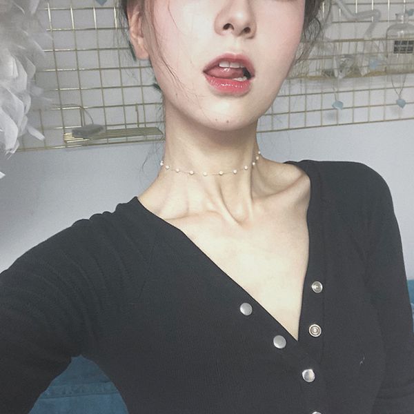 

imitation pearl round necklace girls elegant neck jewelry women pearl choker birthday gift lady party necklace accessory choker, Golden;silver