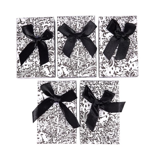 

5 x jewellery gift boxes necklace pendant bracelet ring display storage holder black, Pink;blue